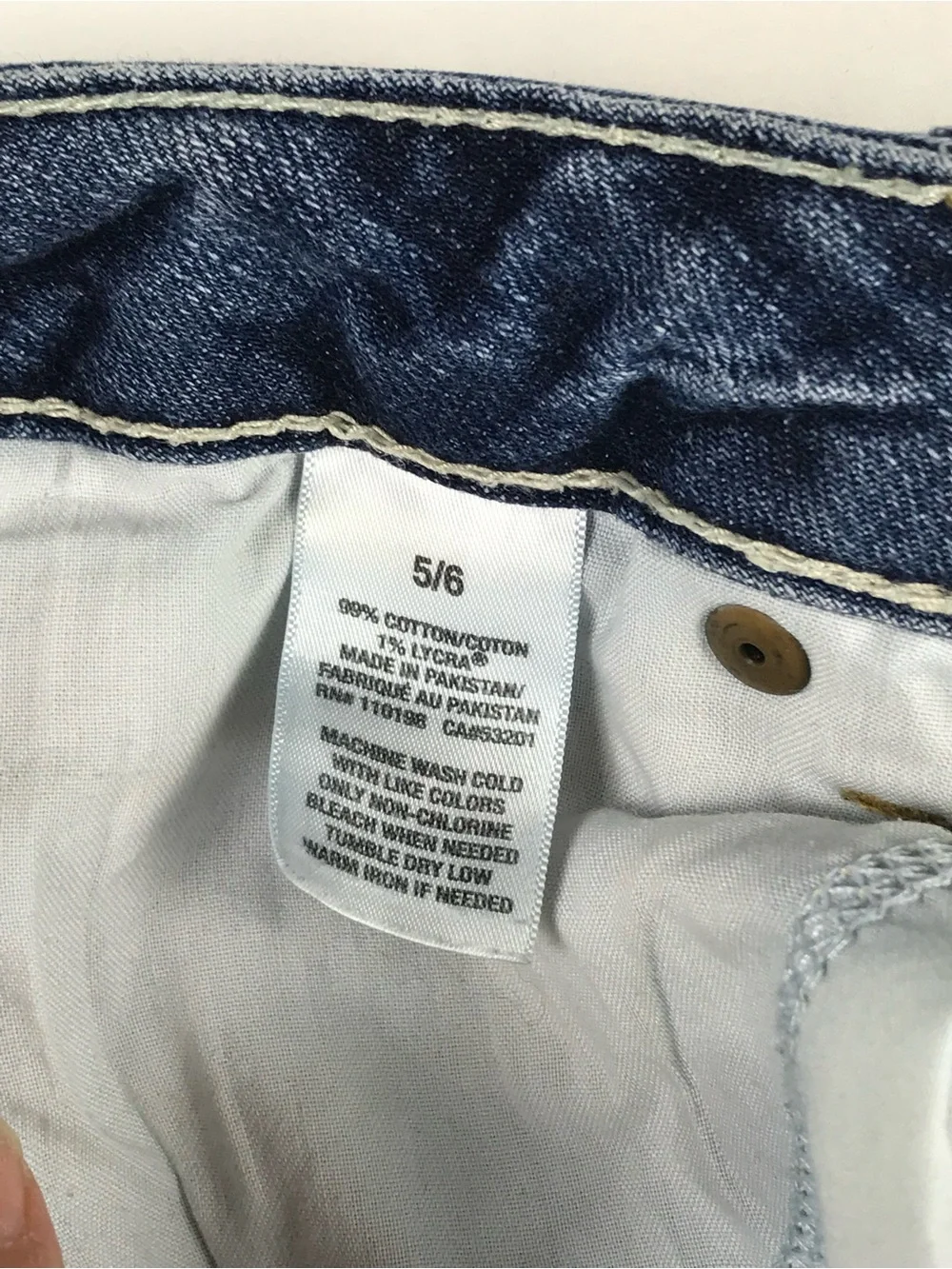 Aeropostale Women's Blue Washed Denim Bermuda Shorts